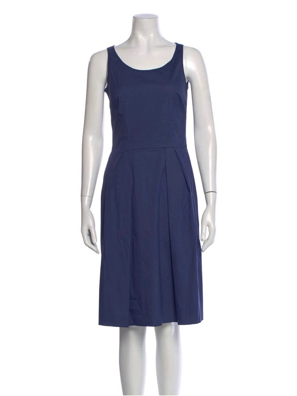 Prada Sport Vintage 2008 Navy Blue A-Line Sleeveless Dress Size 40 / US 4 - Picture 2 of 4